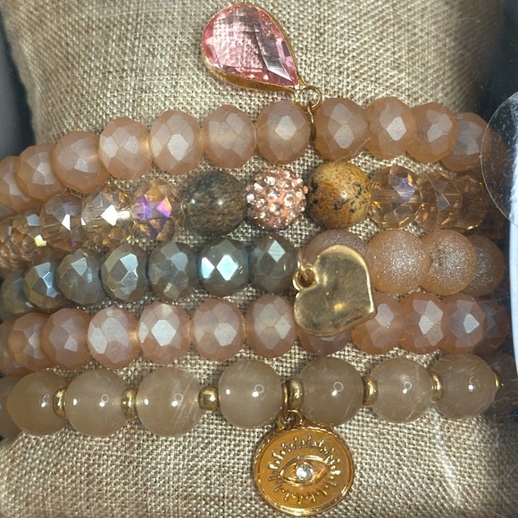 Nicole Miller Set of 5 Stretch Bracelets - Picture 3 of 5